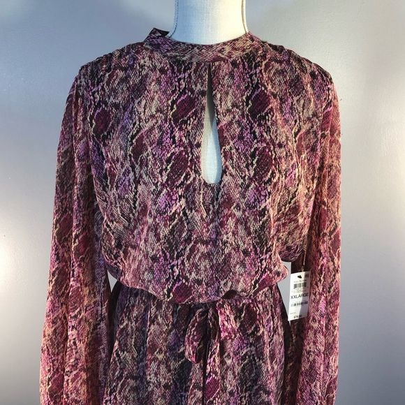 Bar III Pink and Purple Backless Dress - Picture 2 of 11